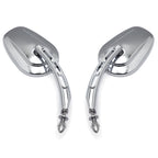 Chrome 8mm Big Rear Side Mirror for Harley Dyna Super Glide (2006–2017)