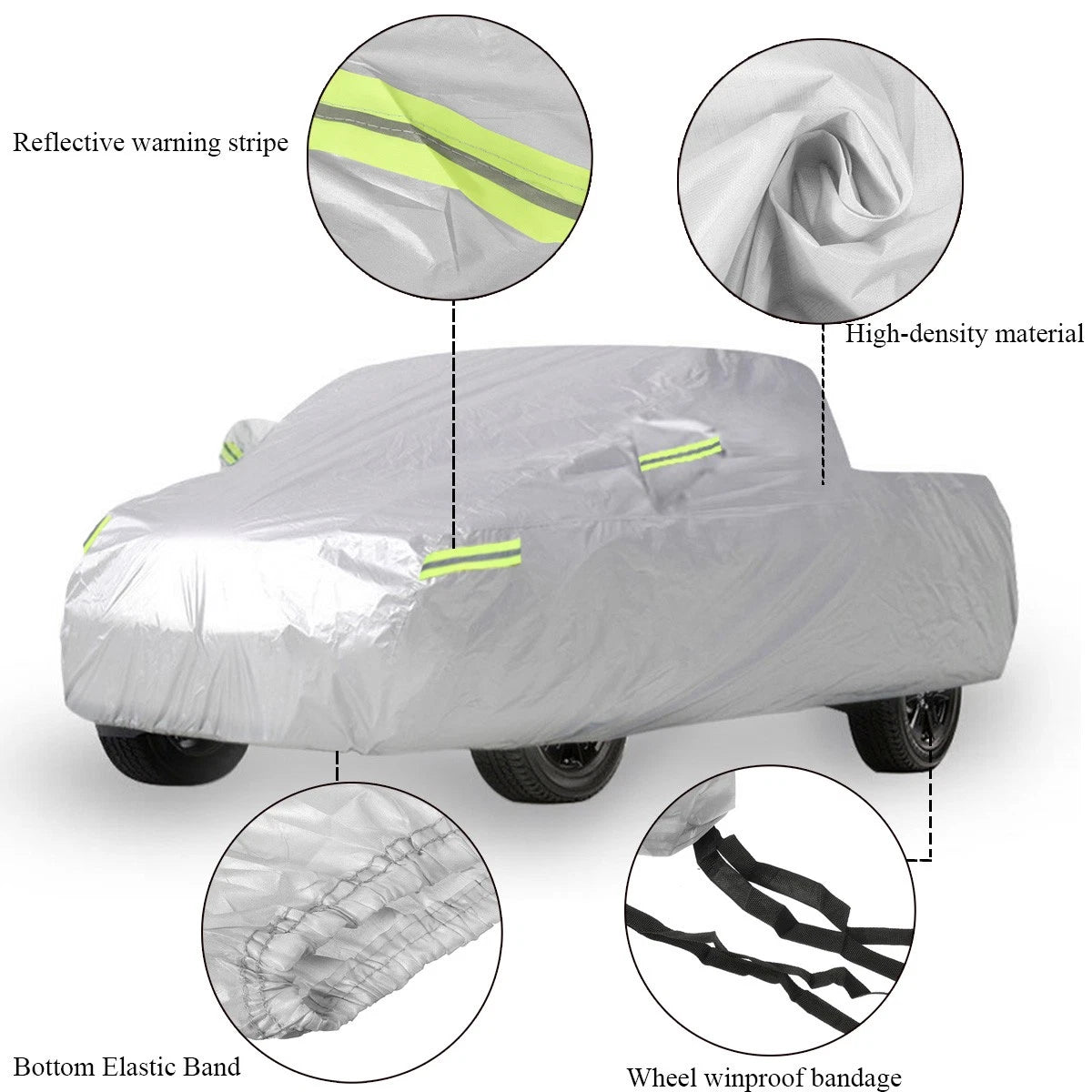 Car Cover for Ford Ranger Pickup (2019–2023) Waterproof UV Snow Dustproof