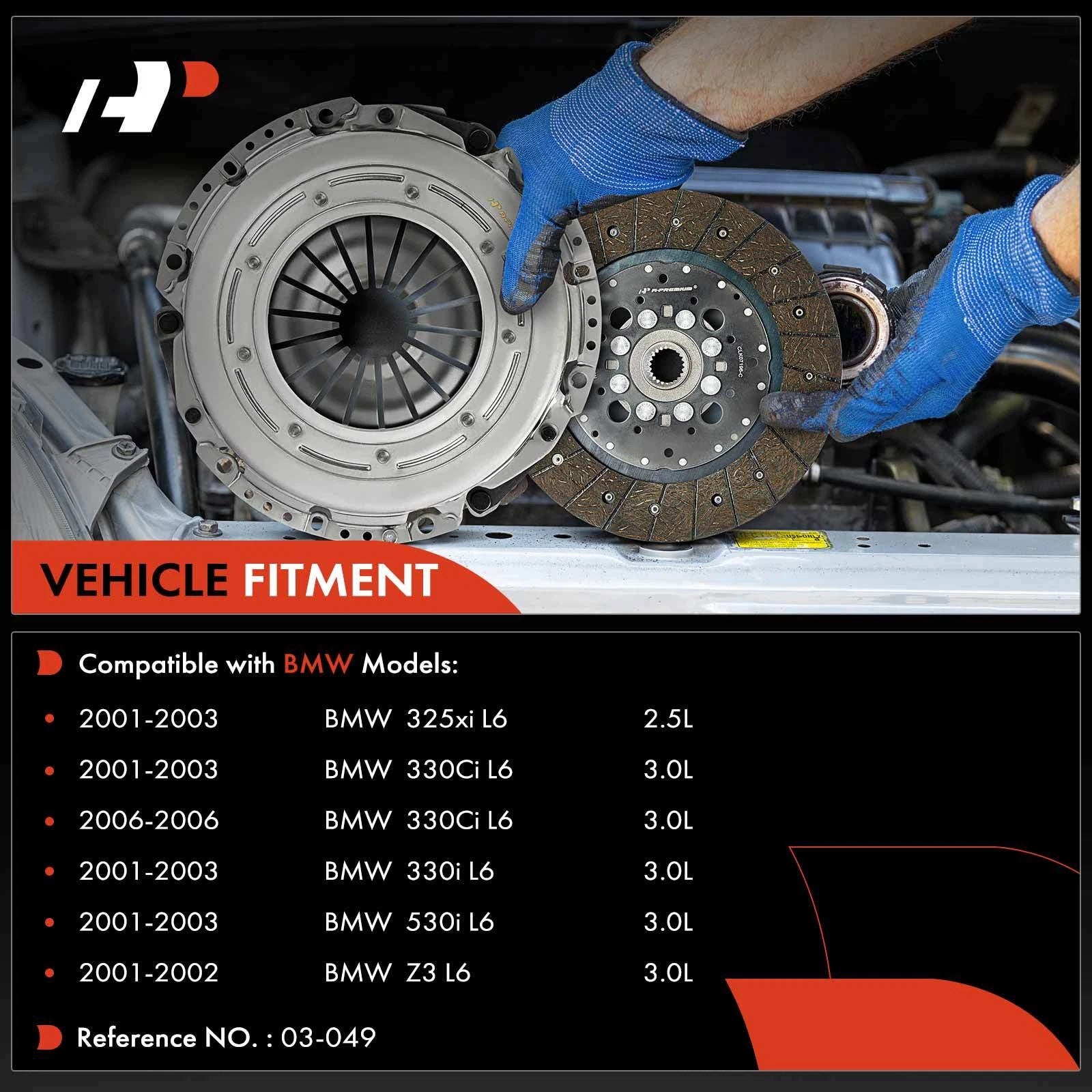 Clutch Kit for BMW E46 325xi 330Ci 330i (2001-2003)