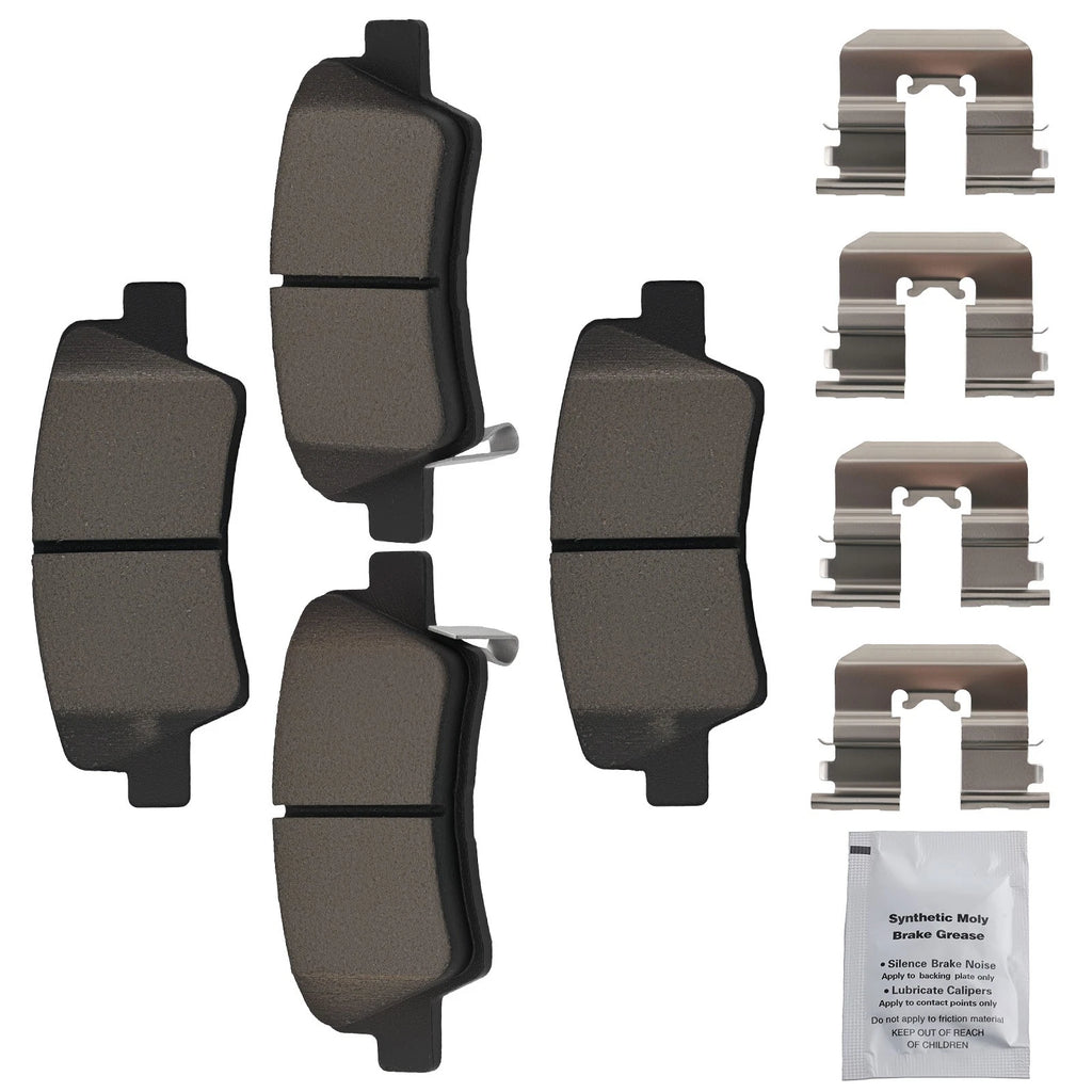Rear Ceramic Brake Pads Set for Hyundai Elantra (2011–2016) & Veloster (2012–2016)