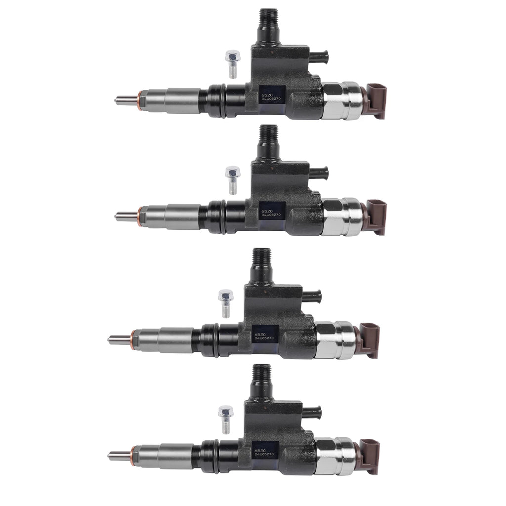 4X Diesel Fuel Injectors for Hino 300 NO4C (2004–2023) 095000-6520 095000-6521 23670-E0090