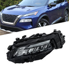 Full LED Headlight for Nissan Rogue S (2021–2023) Black Trim Left Side