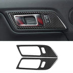 Carbon Fiber Interior Door Handle Trim Cover for Ford Mustang (2015-2022)