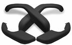 Set of 4 Leather Door Armrest Panel Covers for BMW E28 (1982–1988) Gray Stitch