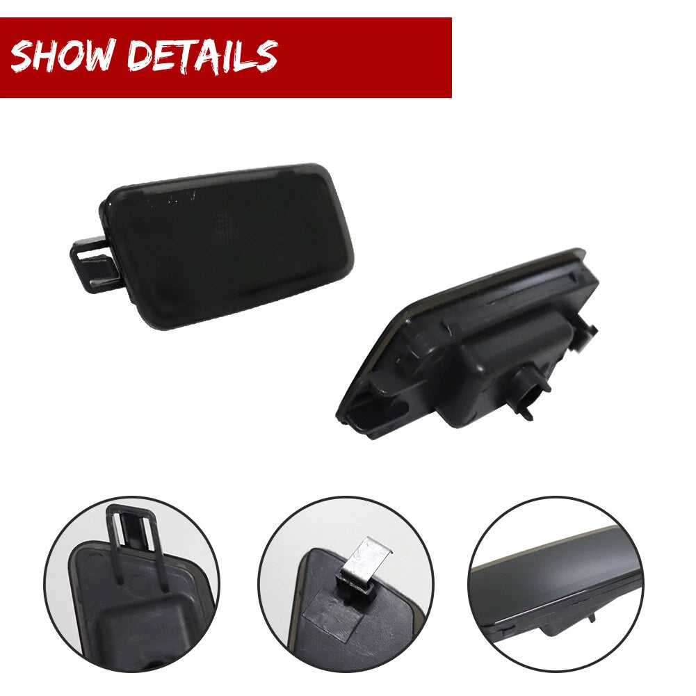 Smoked Front Fender Side Marker Lights for Audi A7 S7 RS7 (2012–2018)