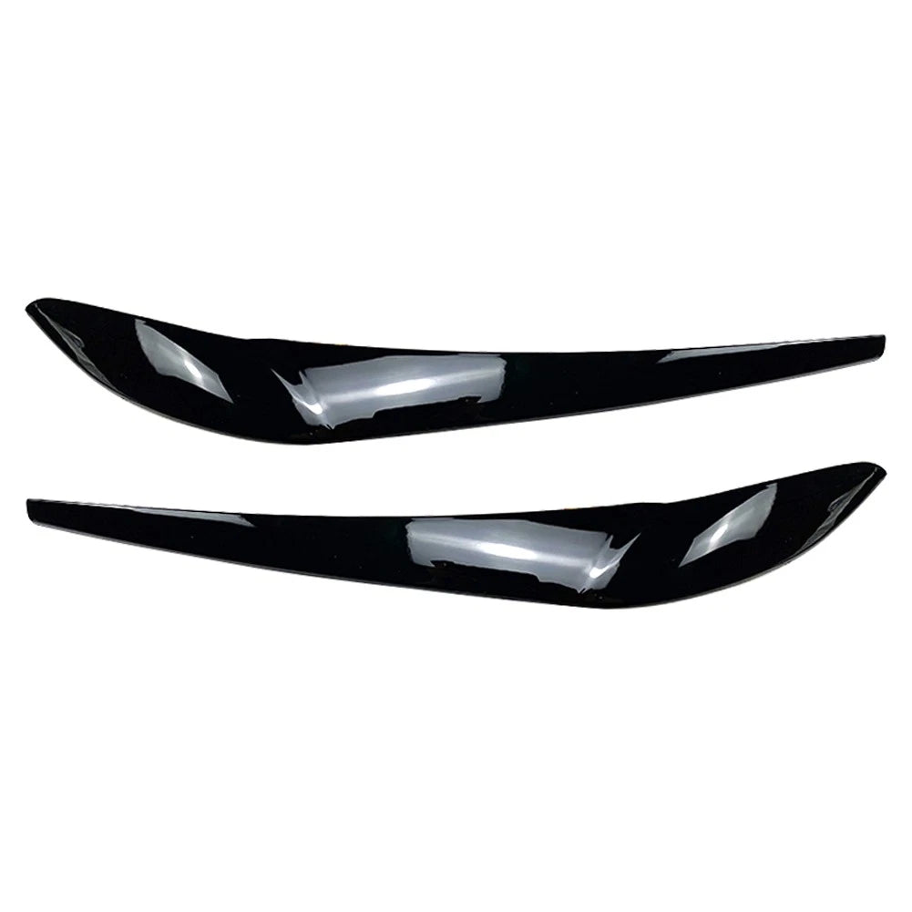 Front Headlight Eyebrow Eyelid Cover for BMW X3 F25 X4 F26 (2014–2017) Gloss Black