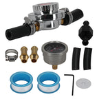 Fuel Pressure Regulator Kit with Gauge for Carburetor Engines (1-5 psi)