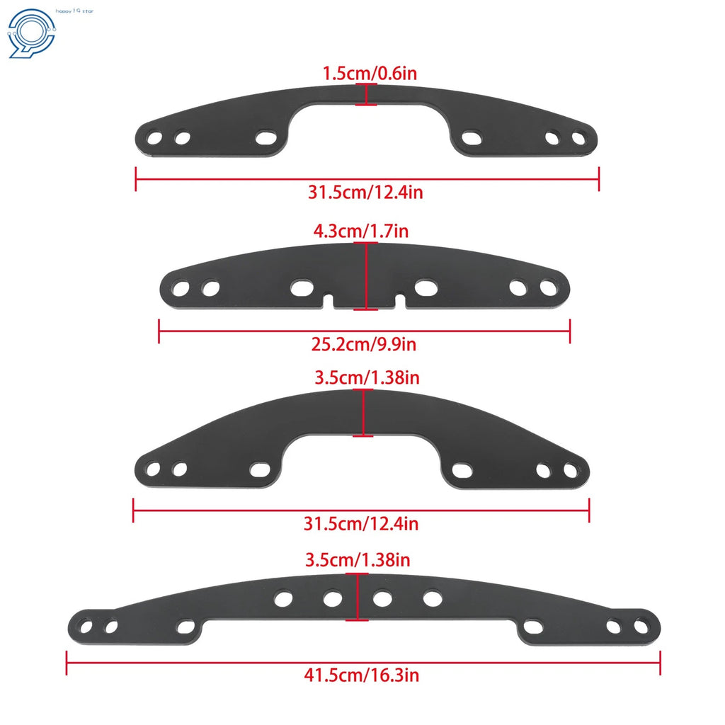 Front Widening Kit for Honda TRX 250EX (2009–2013) Black