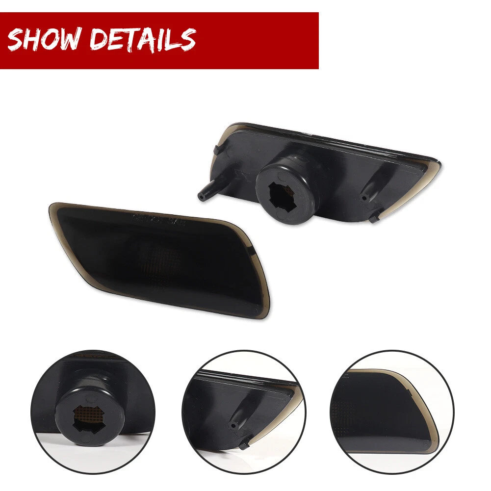 Set of 2 Black Bumper Lights for Ford Focus (2000–2005)