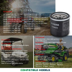 Oil Filter 3x for Kaw/John Deere/Subaru/E-Z-GO