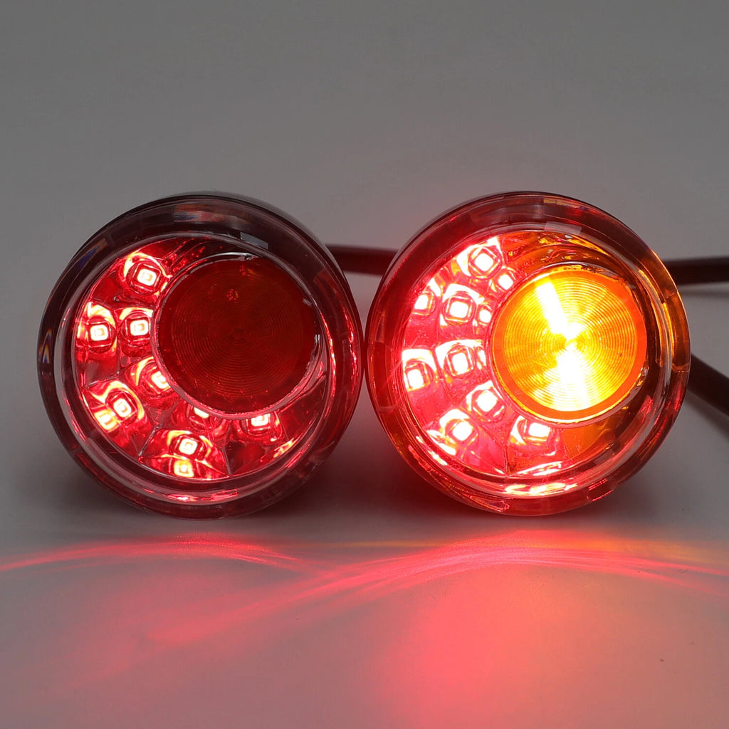 Clear Rear LED Running Brake Turn Signal Indicator Light for XL 883 1200 (1992–2017)