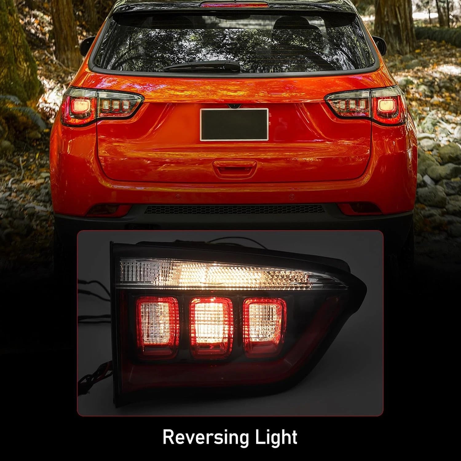 Inner Halogen Tail Light for Jeep Compass (2017–2026) - Driver Left Side