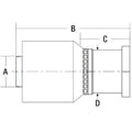 Code 61 Flange Head for A-C61-20-20-W-AI (HW-C61)