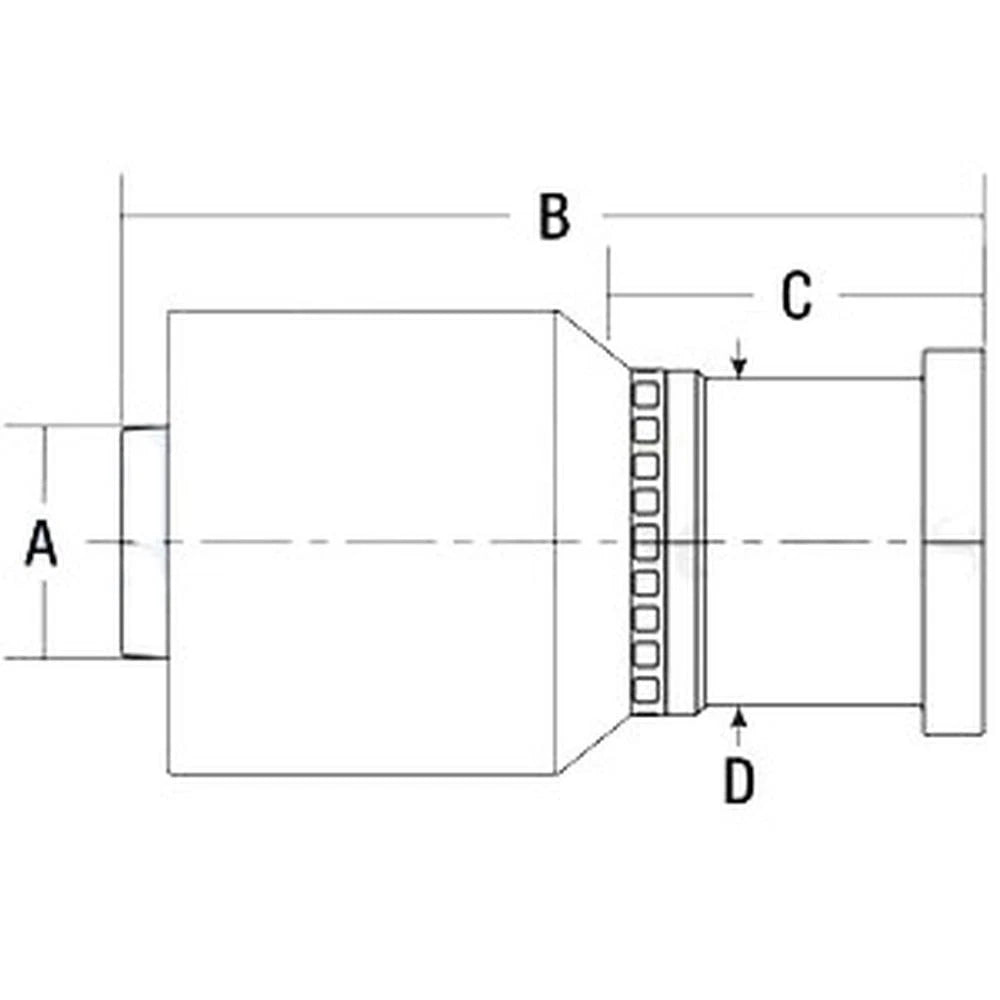 Code 61 Flange Head for A-C61-20-20-W-AI (HW-C61)