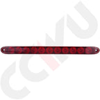 2X 15-Inch LED Red Stop Brake Turn Tail Light Bar for Truck Trailer