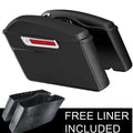 Matt Black Hard Saddlebags Conversion Brackets for Harley Softail FLST (1984–2017)