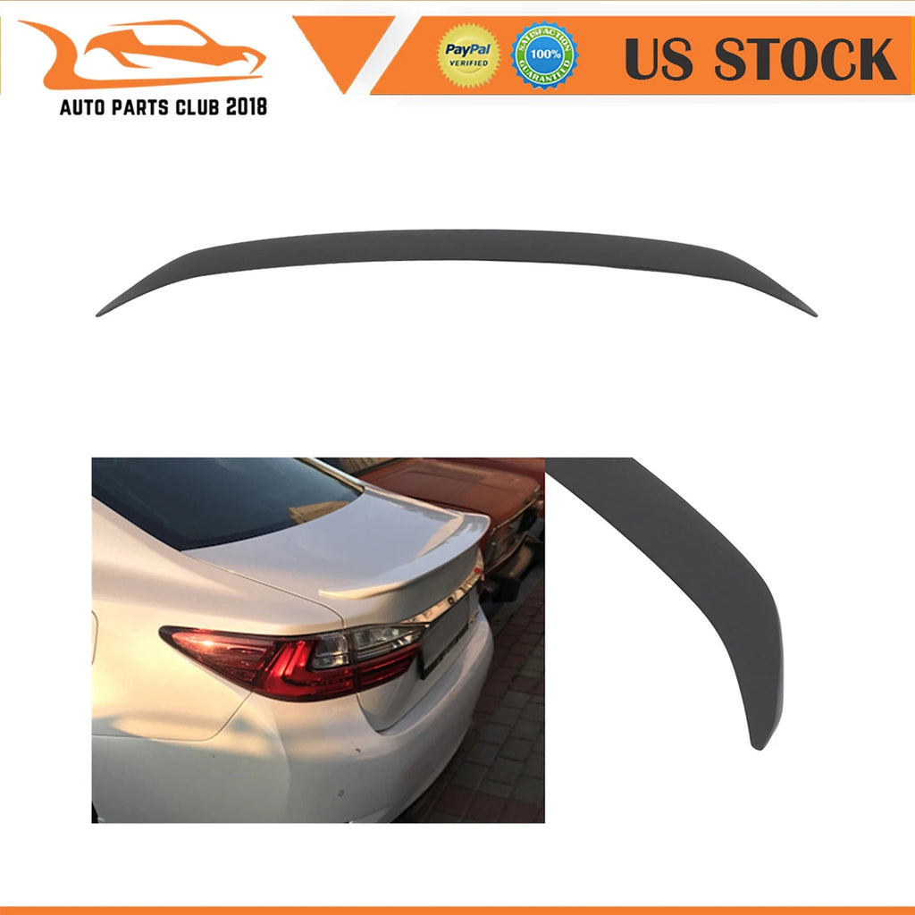 Matte Black ABS Rear Spoiler Lip for Lexus ES300h (2013–2018)