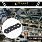 Set of 5 Oil Seal Rotary Shaft Seal NBR Rubber 25x52x8mm