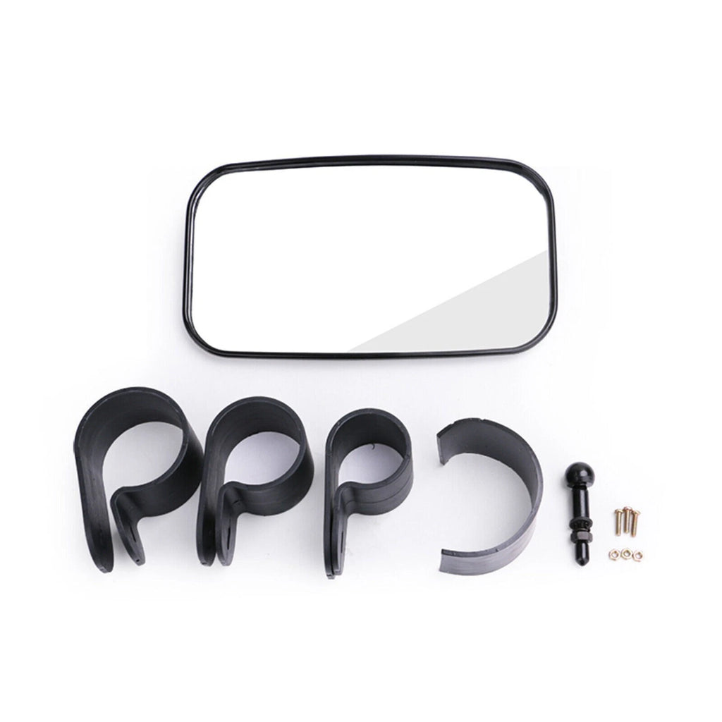 1.75" 1.5" 2" Bar Rectangular Rear View Mirror for Kawasaki Mule Can-Am Commander