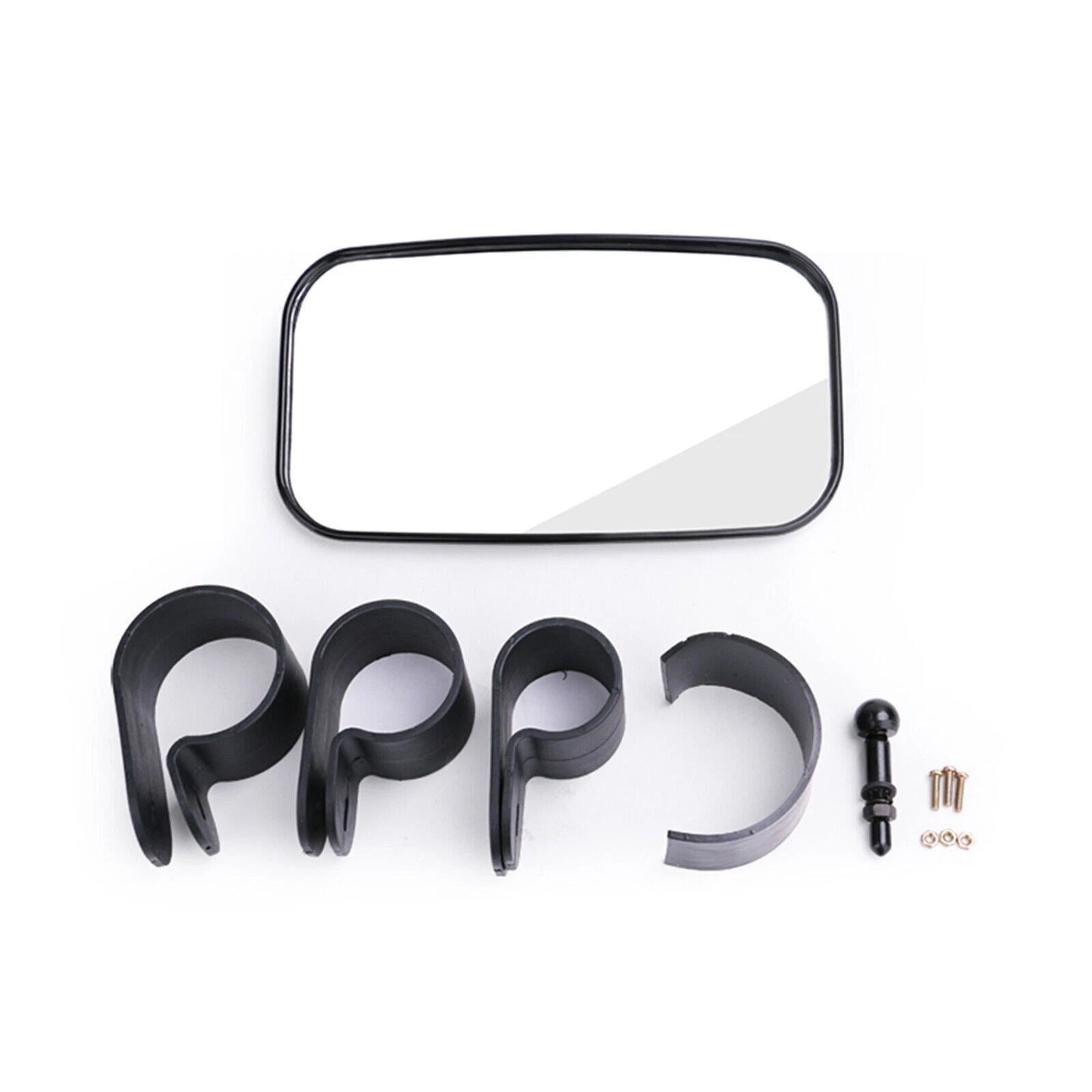 1.75" 1.5" 2" Bar Rectangular Rear View Mirror for Kawasaki Mule Can-Am Commander
