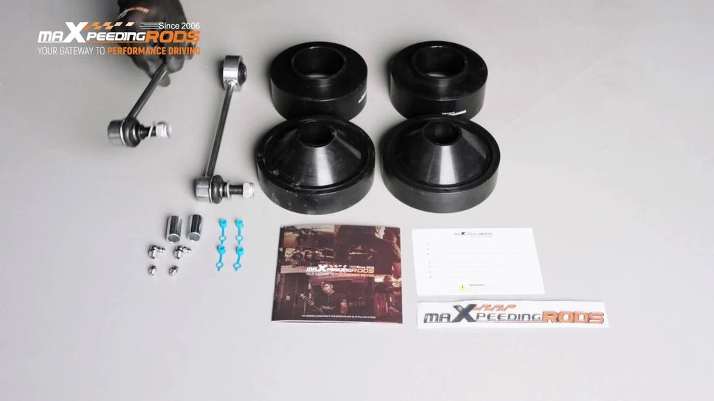 2" Front 1" Rear Leveling Kit for Jeep Wrangler JK (2007–2018) + Sway Bar Links