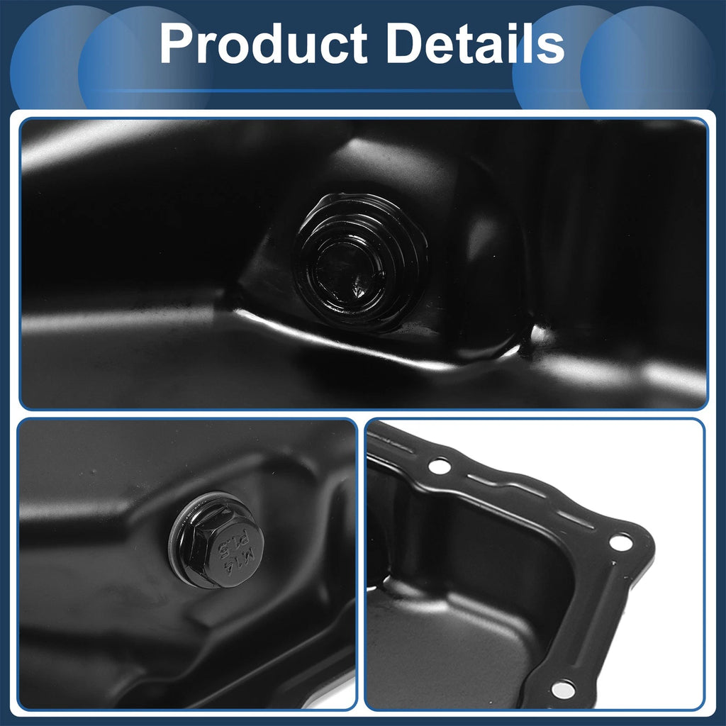 1 Pc Engine Oil Pan No.06J103600E for Audi Q3 (2015–2018) Iron Black