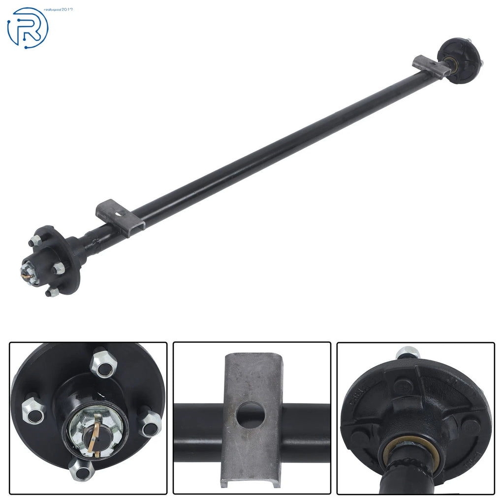 2000 lbs Idler Trailer Axle for Boat RV (4 Lug, 4" ID, 57" Hub Face)