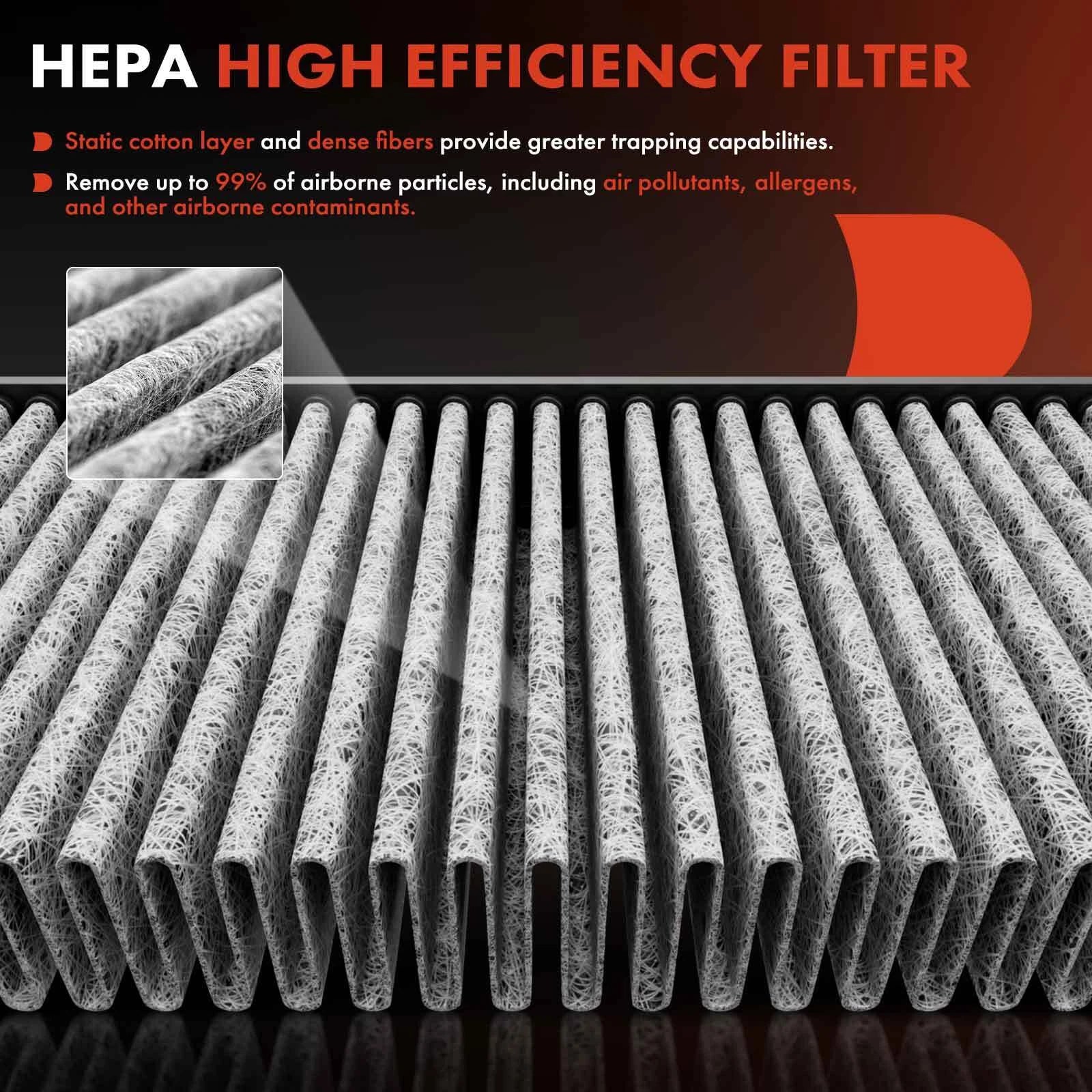 2X Activated Carbon Cabin Air Filter for Mercedes-Benz E320 (1996-2002)