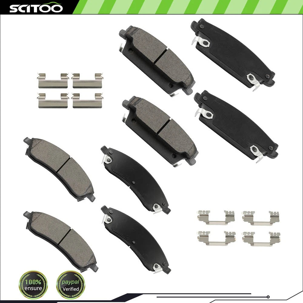 Set of 4 Brake Pads for Cadillac SRX (2004–2009) CTS (2006–2007) RPO JE5