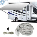 Weatherproof Vinyl Awning Fabric for RV Camper (9-20')