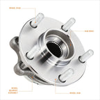 Set of 2 Wheel Hub Bearing Assembly Kit for Nissan Murano Quest (2009–2017)