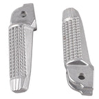 Set of 2 Front Foot Pegs for BMW K1200R (2004–2008) - Silver