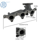 Left Exhaust Manifold for Mitsubishi Montero & Montero Sport (1998–2004) 3.0L 3.5L