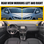 2X Fender Pillar Trim Corner Mirror Molding for Hyundai Elantra (2017–2020)