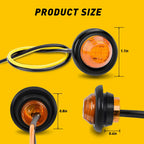 20x LED Round Marker Lights for Universal Use (12V)