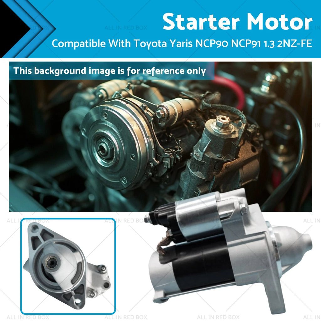 Starter Motor 1.0kW 9T 12V CW for Toyota Yaris NCP90 (2005–2011)