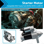 Starter Motor 1.0kW 9T 12V CW for Toyota Yaris NCP90 (2005–2011)