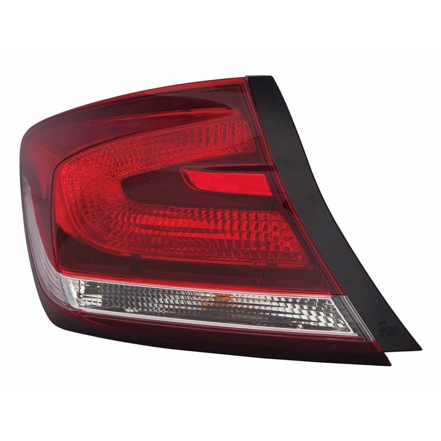 Replacement Driver Side Outer Tail Light Assembly for 2013-2015 Honda Civic