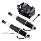 2Pcs Air Suspension Shocks + Compressor Pump for Suburban Tahoe Yukon (2015–2020)