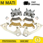 Front Left Right Brake Caliper & Pads for Polaris RZR 900 2011–2014, RZR 1000 2014