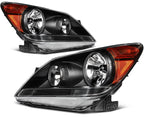 Pair Headlight Assembly for Honda Odyssey (2008–2010) Black Housing