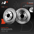 Front Disc Brake Rotors for Hyundai Elantra, Kona, Veloster, Venue, Kia Forte, Soul (2011–2023)