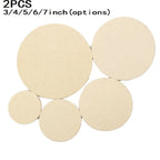 2X Wool Felt Polishing Pads for Marble Furniture Wood Products