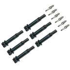Set of 6 Ignition Coils & 6 Iridium Spark Plugs for Hyundai Santa Fe (2007–2009)