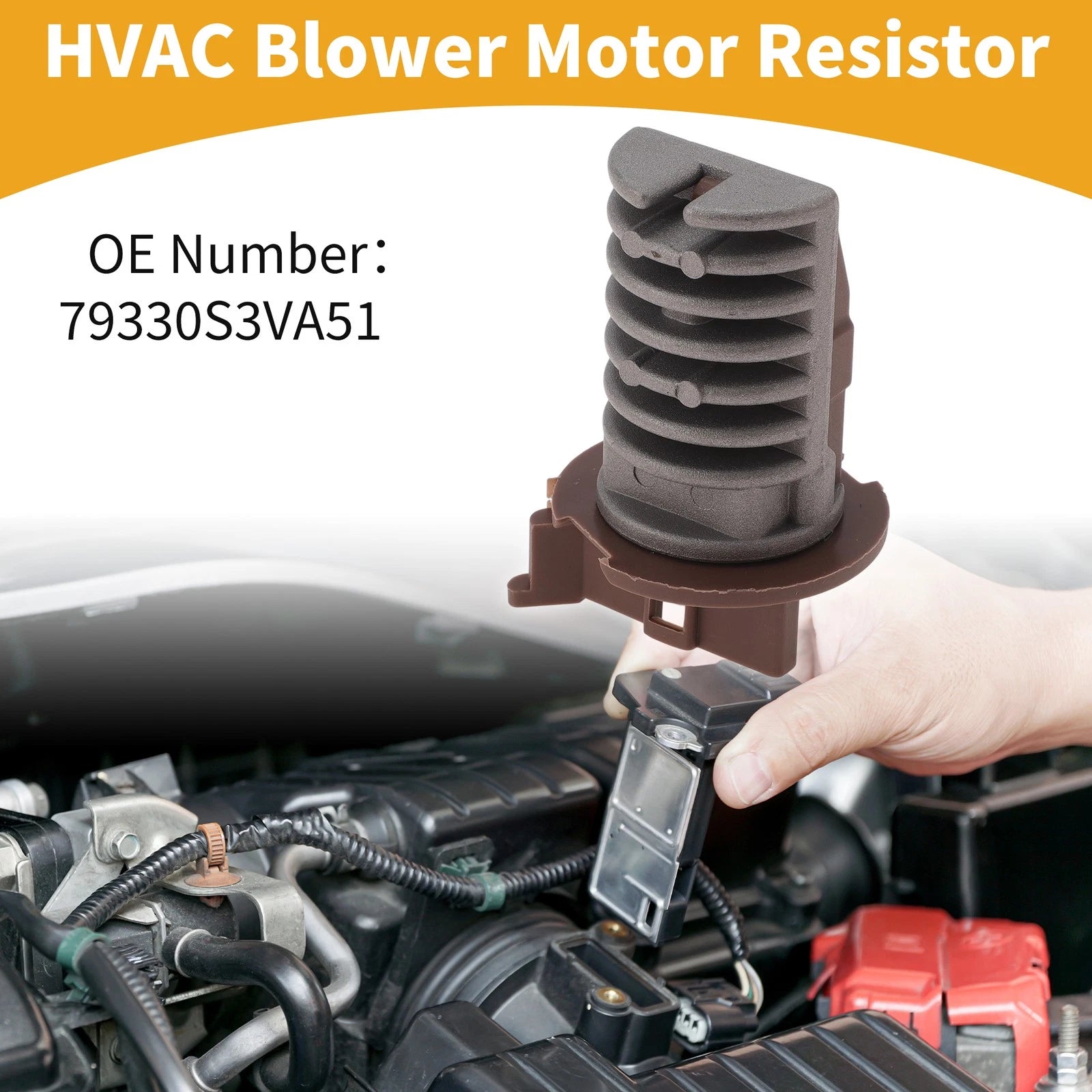 HVAC Blower Motor Resistor No. 79330S3VA51 for Honda Pilot (2003–2008)