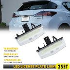 2X License LED Plate Rear Light Lamp Tag Assembly for Toyota Venza (2009–2013)