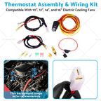 Dual Electric Cooling Fan Wiring Kit for 185/165 Thermostat (50 Amp)