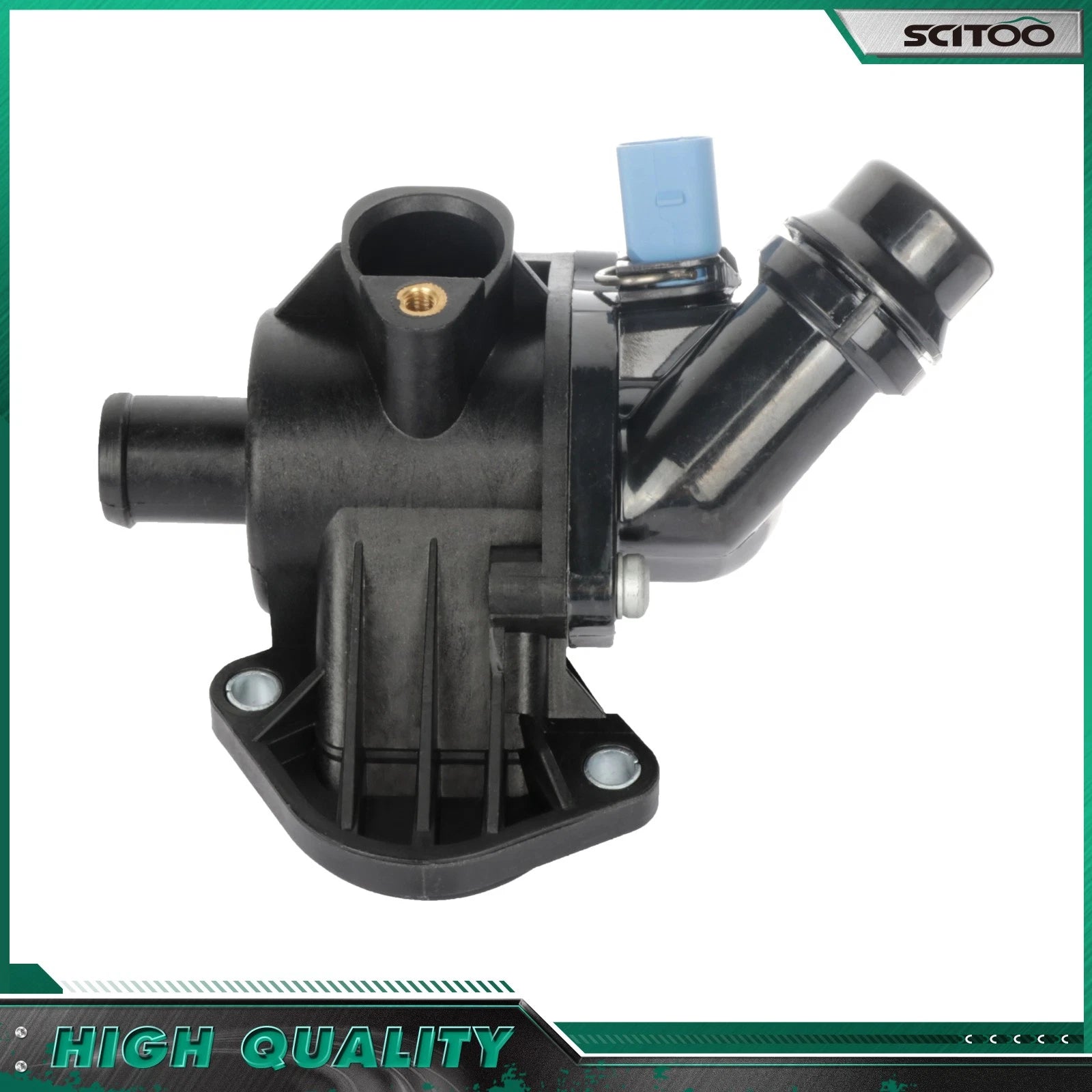 Engine Coolant Thermostat for Audi A4 1.8L (2002–2006), A4 Quattro 1.8L (2002–2005)
