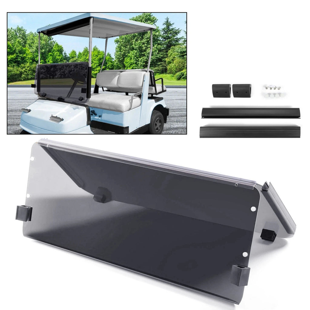 Tinted Fold Down Windshield for Yamaha G2 G9 (1985–1995)