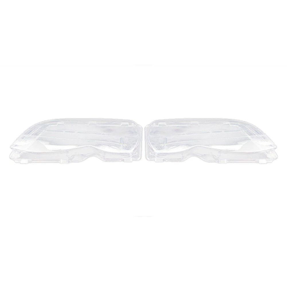 2X Transparent Headlight Lens Cover for BMW 3 Series E46 (2002–2005)